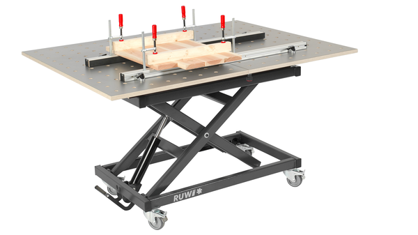 Base frame for assembly tables